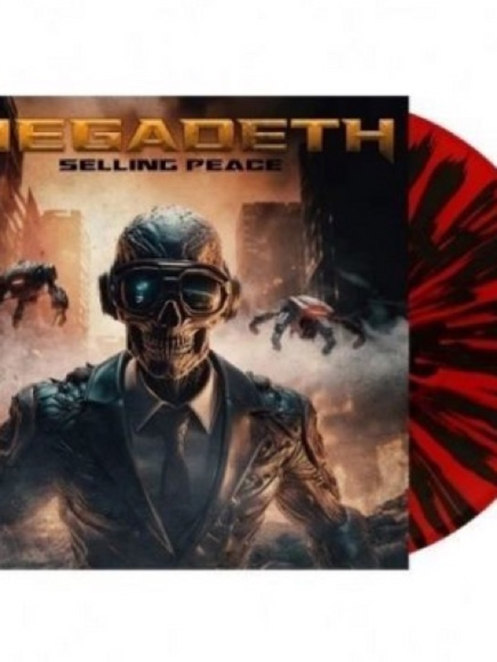 Megadeth "Selling Peace" Red & Black Splatter Vinyl Record